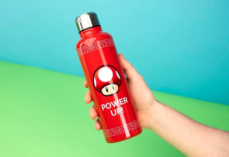 Super Mario Power Up metalen drinkfles – 500 ml – leveranciersfoto 2
