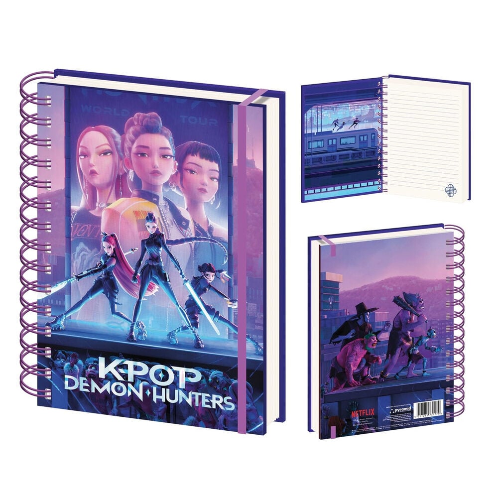 K-Pop Demon Hunters A5 spiraalnotitieboek – leveranciersfoto 1