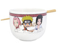 Naruto Team Seven keramische ramenkom van 414 ml met eetstokjes