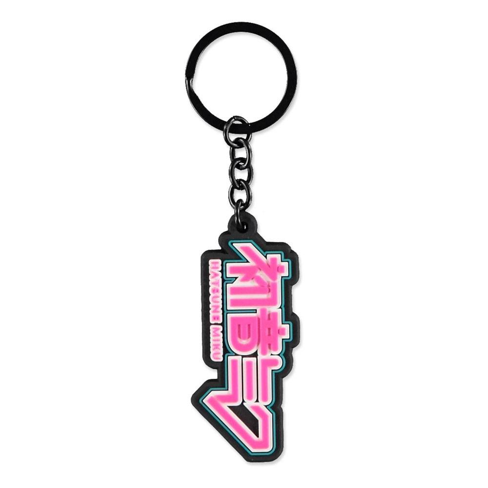 Hatsune Miku – rubberen sleutelhanger met logo